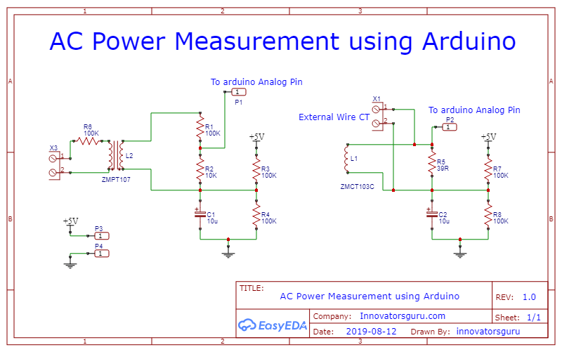 AC Power Measurement using Arduino